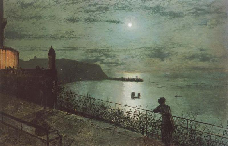 Atkinson Grimshaw Scarborough from Seats near the Grand Hotel China oil painting art
